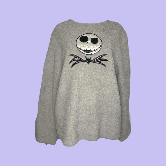 Fluffy jack skellington teddy sweatshirt - Picture 1 of 2